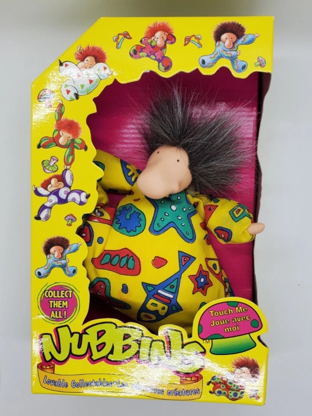 Vintage Nubbins Bean Bag Doll Shelf Sitter Toy 1987 Toy Wizard Laura White BNIB